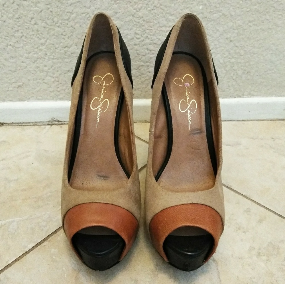 Jessica Simpson Platform Peeptoe Heels